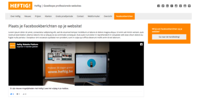 Plaats je Facebookberichten op je website!